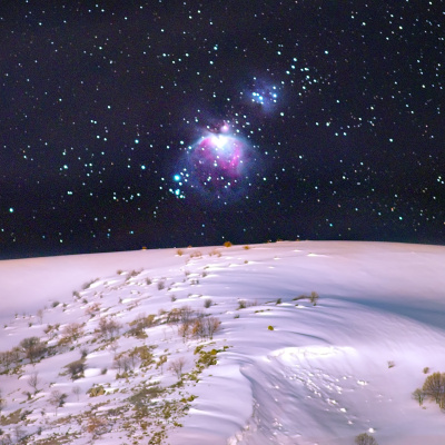 Bitlis dağlarında Orion Bulutsusu