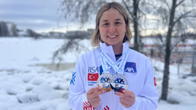 Bengisu'dan buzlu suda dünya rekoru!