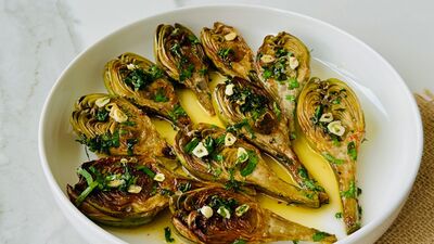  Tavada bebek enginar kızartması 