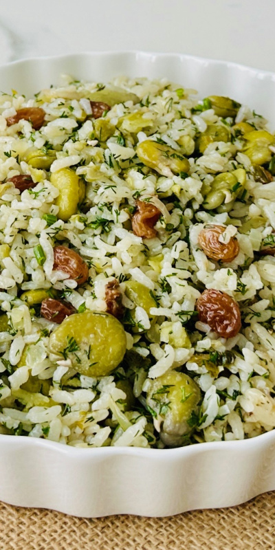 İç baklalı üzümlü pilav 