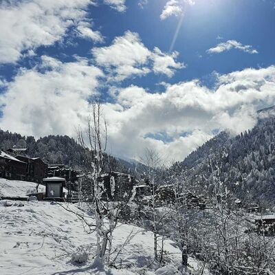 Nisan ayında Ayder Yaylası