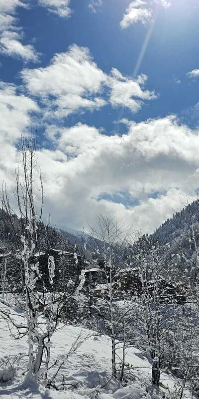 Nisan ayında Ayder Yaylası