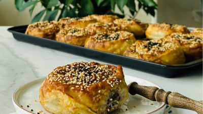 Kıymalı gül böreği 