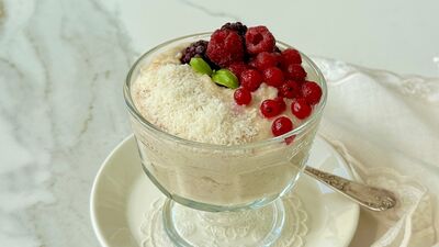 Yulaflı fit puding