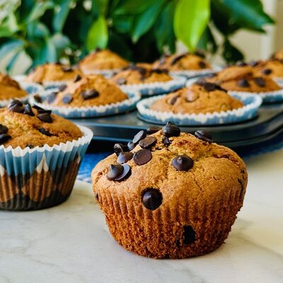 Çikolatalı yulaflı fit muffin