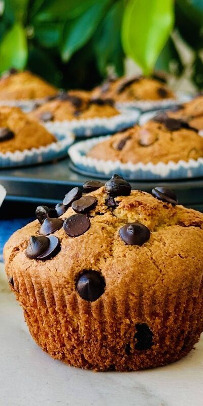 Çikolatalı yulaflı fit muffin
