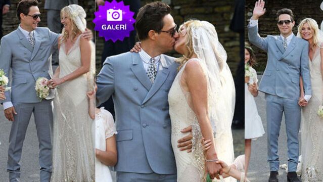 Kate Moss gelin oldu...