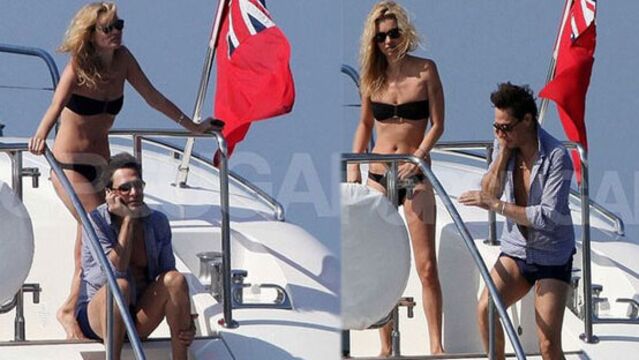 Kate Moss balayında...