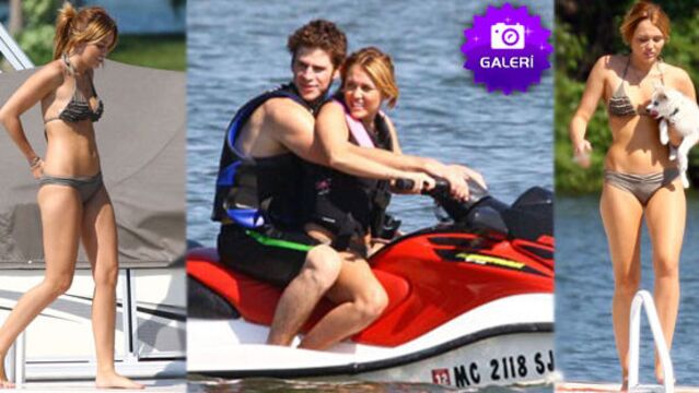 Miley 'aşk' tatilinde