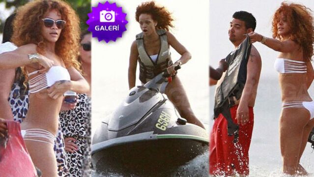 Bikinili Rihanna...