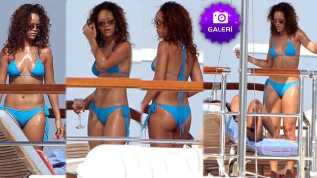 Bikinili Rihanna...