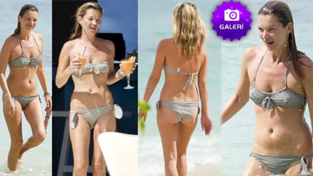 Kate Moss'un güneş keyfi