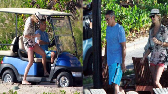 Clooney'nin aşk tatili...