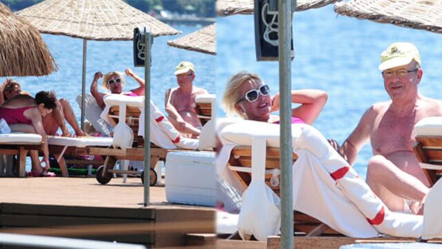 Cerrahoğlu çifti Bodrum'da...