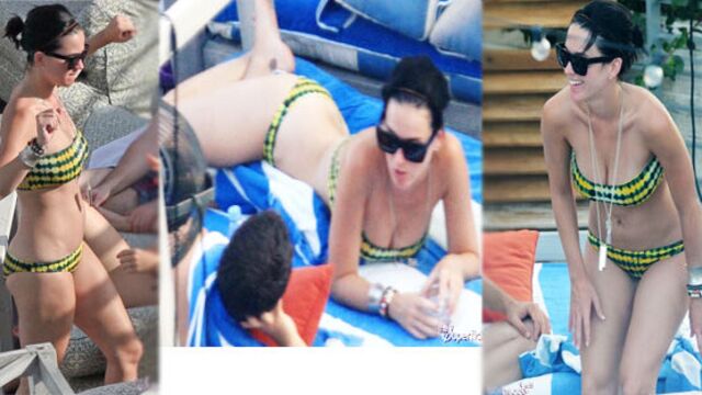 Katy'nin havuzbaşı dansı