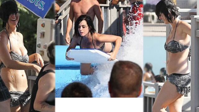 Katy Havuzda 'Perry' gibi...