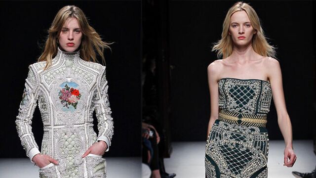 Balmain'den şov gibi defile