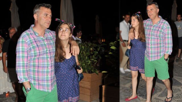 Kızıyla yemek yedi