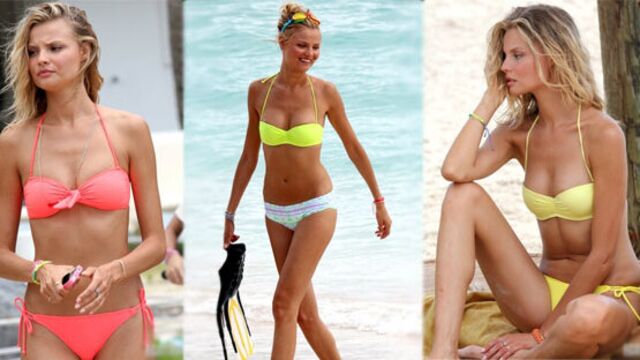 St. Barts'ın bikinili güzeli
