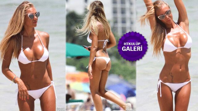 Beyaz bikinili Laura...