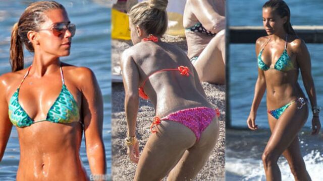 Sylvie'dan bikini şov...