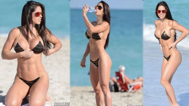 Fitness kraliçesi Miami'de 