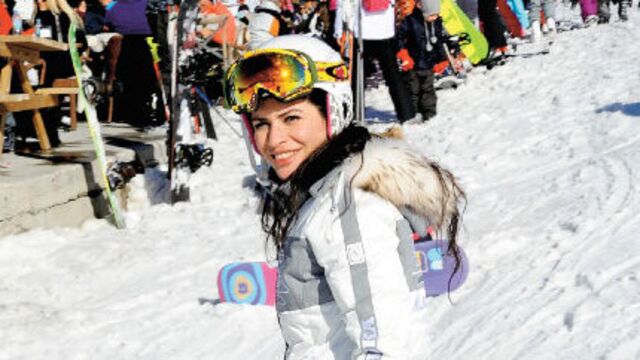 Snowboard öğreniyor
