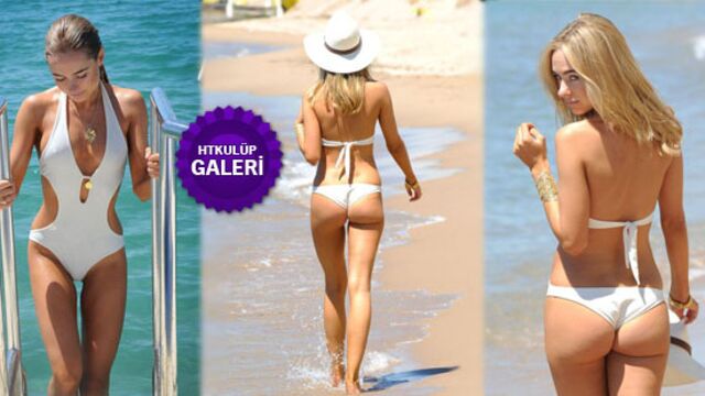 Beyazlı güzel Malibu'da