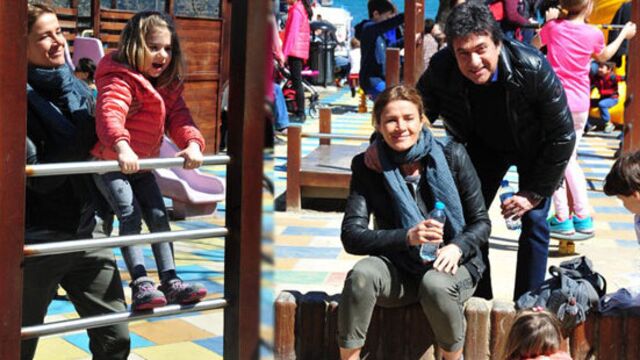 Baba yürüyüşte, kızı parkta