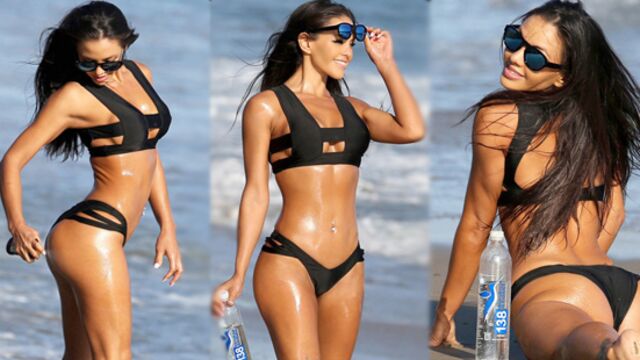 Esmer güzel Malibu'da