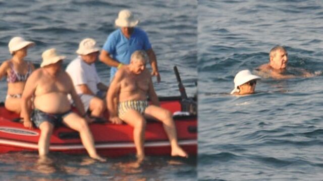 Koç Çeşme'de kulaç attı