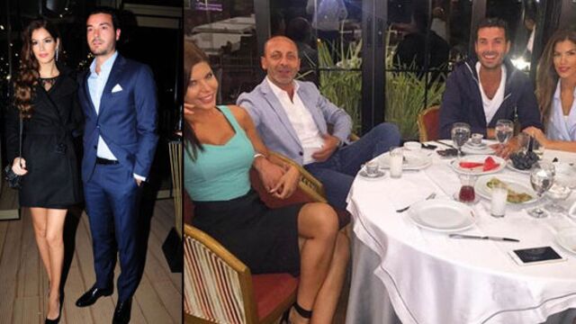 Dostlarıyla yemek yediler