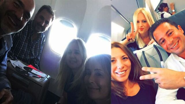 Uçakta selfie...