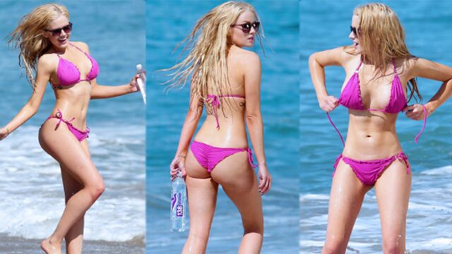 Pembe bikinili Anna...