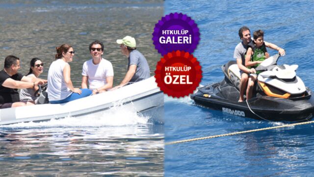 Çocuklarıyla tatil yaptılar