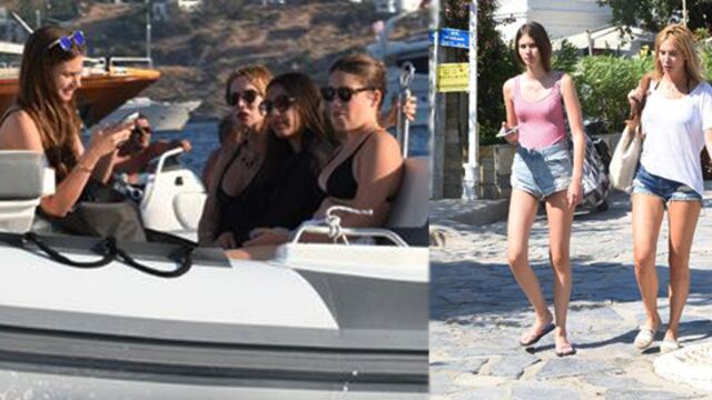 Kızıyla Bodrum’da