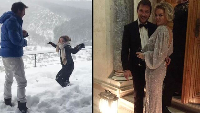 Koçibey'in iki aşkı kar keyfinde