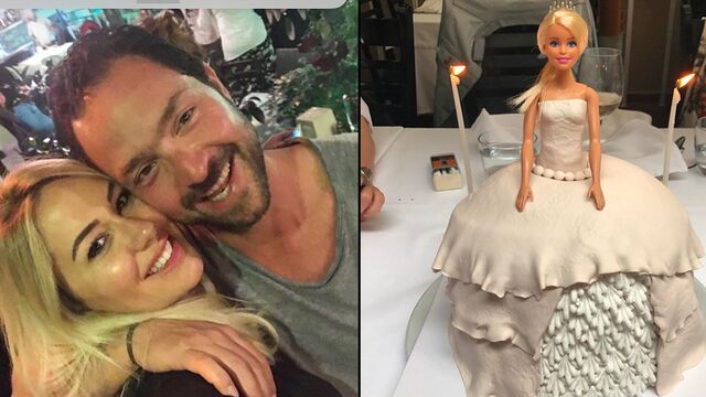 Sarışın Tezman'a Barbie'li pasta