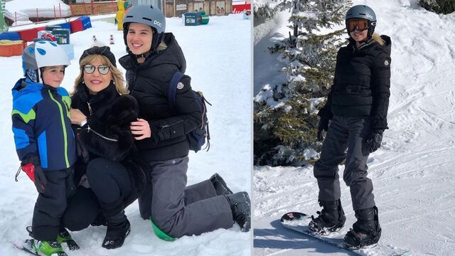 Avusturya'da snowboard