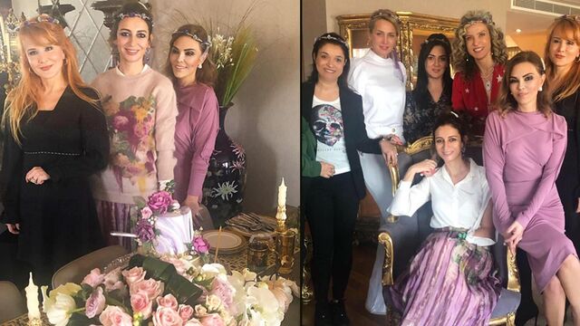 Dostlarla doğum günü kutlaması...