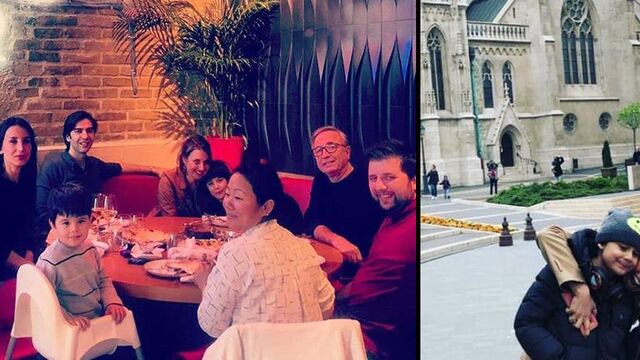 Akın'lar Budapeşte tatilinde...