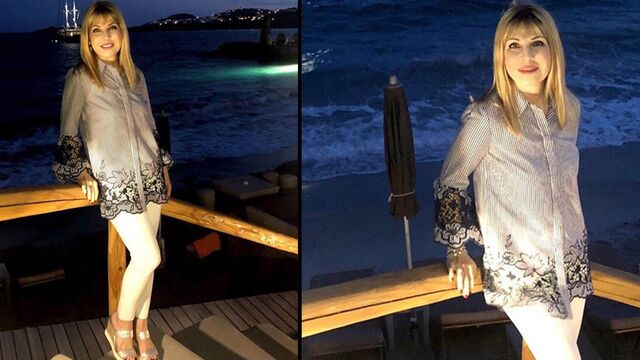 Mykonos'da deniz keyfi...