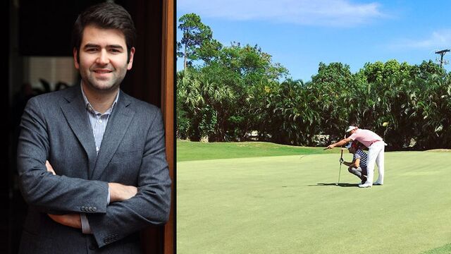 Toplusoy'un golf keyfi...