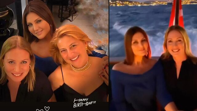 Koç ve ortağının kutlama gecesi...