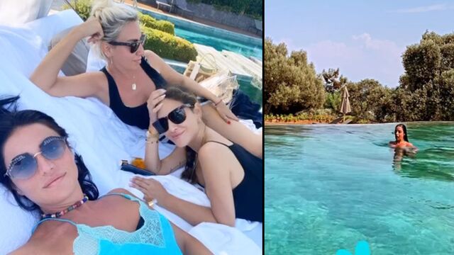 Bodrum'un keyfini çıkardı