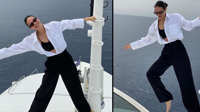 Özilhanlar'ın tekne keyfi...