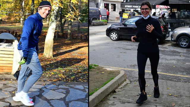Spor tutkunları yürüyüşte...