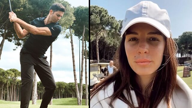 Alkoçlar'ın golf keyfi...