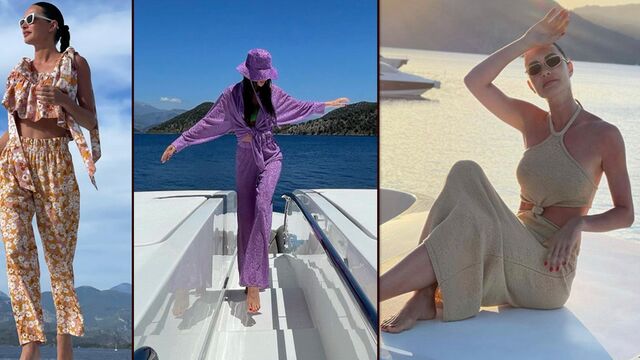 Özilhan'ın tatil şıklığı!