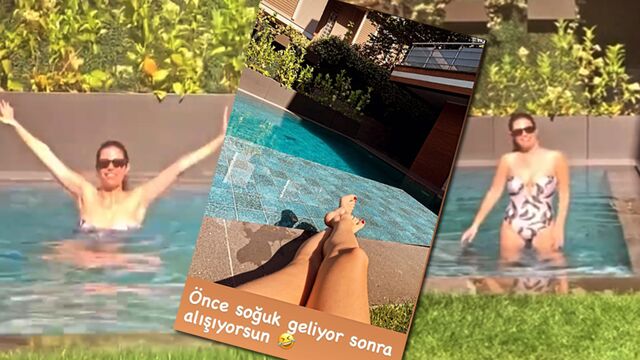 Antebi'nin havuz keyfi